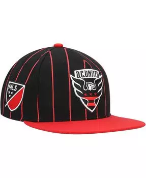 Мужская черная кепка с булавкой DC United Team Snapback Mitchell & Ness