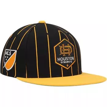 Мужская черная кепка с булавкой Mitchell & Ness Houston Dynamo FC Team Snapback