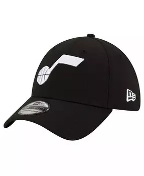Мужская черная кепка с логотипом Utah Jazz 39THIRTY Flex New Era, черный