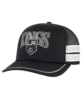Мужская черная кепка с полосками по бокам Los Angeles Kings Trucker Snapback '47 Brand, черный