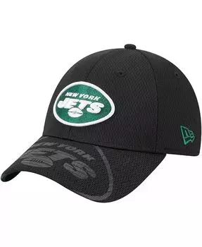Мужская черная кепка с регулируемым козырьком New York Jets 9FORTY New Era, черный