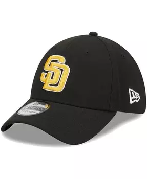 Мужская черная кепка San Diego Padres Logo 39THIRTY Flex Hat New Era