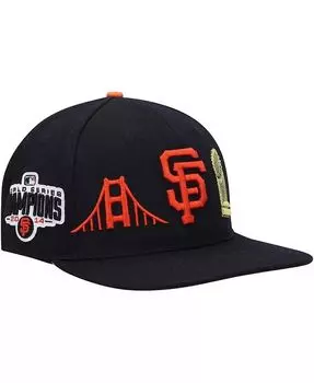 Мужская черная кепка San Francisco Giants Double City розовая с капюшоном Snapback Pro Standard, черный
