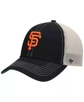 Мужская черная кепка San Francisco Giants Trawler Clean Up Trucker Snapback '47 Brand