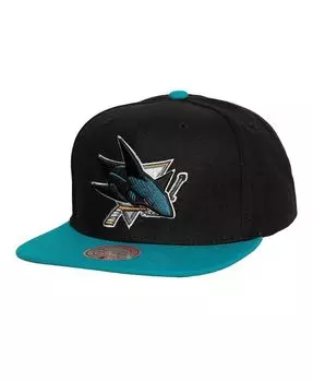 Мужская черная кепка San Jose Sharks Core Team Ground 2.0 Snapback Mitchell & Ness