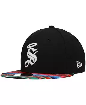 Мужская черная кепка Santos Laguna Serape 9Fifty Snapback New Era