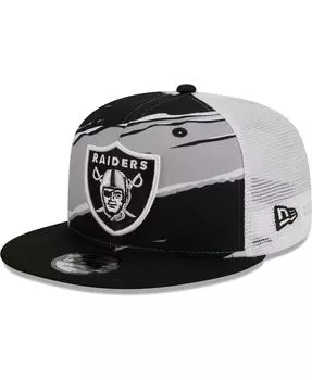 Мужская черная кепка Snapback Las Vegas Raiders Tear Trucker 9FIFTY New Era
