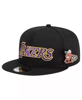 Мужская черная кепка Snapback Los Angeles Lakers Post-Up Pin Mesh 9FIFTY New Era, черный