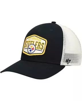 Мужская черная кепка Snapback Pittsburgh Steelers Shumay MVP '47 Brand