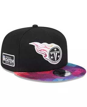Мужская черная кепка Snapback Tennessee Titans 2023 NFL Crucial Catch 9FIFTY New Era, черный