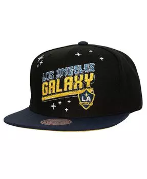 Мужская черная кепка Snapback в стиле аниме LA Galaxy Mitchell & Ness