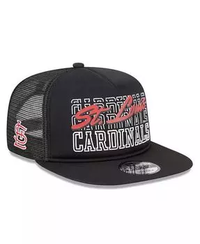 Мужская черная кепка St. Louis Cardinals Street Team с А-образной рамкой Trucker 9FIFTY Snapback New Era, черный
