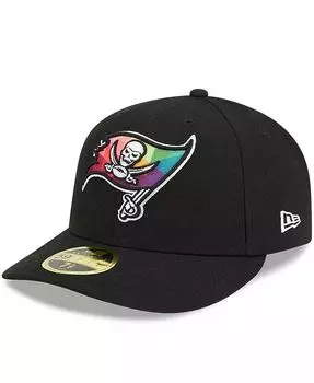 Мужская черная кепка Tampa Bay Buccaneers 2023 NFL Crucial Catch Low Profile 59FIFTY New Era, черный