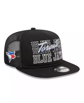 Мужская черная кепка Toronto Blue Jays Street Team A-Frame Trucker 9FIFTY Snapback New Era, черный