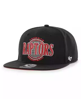 Мужская черная кепка Toronto Raptors High Post Captain Snapback '47 Brand, черный