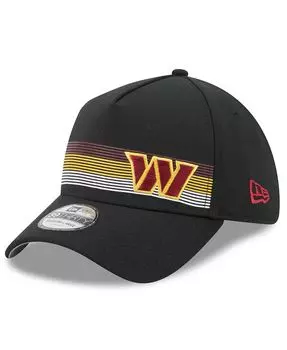 Мужская черная кепка Washington Commanders Flawless Stripe 39Thirty Flex New Era