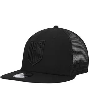 Мужская черная классическая кепка с логотипом Team USA 9Fifty Trucker Snapback New Era