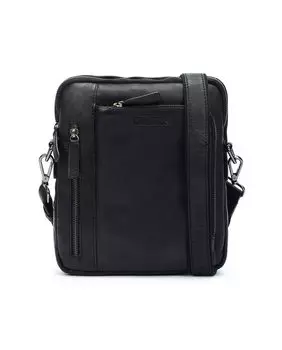 Мужская черная кожаная сумка через плечо Pikolinos, черный