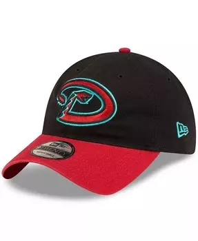 Мужская черная, красная регулируемая шляпа Arizona Diamondbacks Road Replica Core Classic 9TWENTY New Era, черный