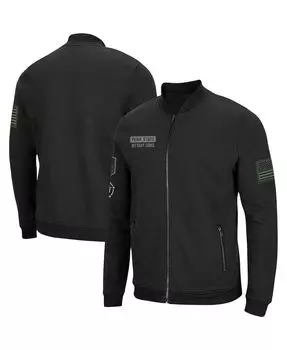 Мужская черная куртка-бомбер penn state nittany lions oht в стиле милитари appreciation high-speed ​​с молнией во всю длину Colosseum, черный