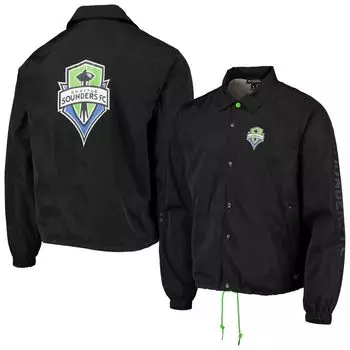 Мужская черная куртка на пуговицах The Wild Collective Seattle Sounders FC Coaches