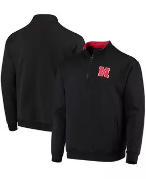Мужская черная куртка nebraska huskers tortugas logo с молнией на четверть Colosseum, черный
