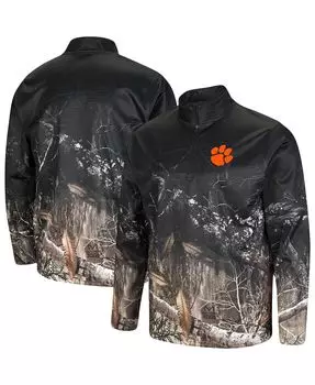 Мужская черная куртка realtree camo clemson tigers creek с молнией на четверть Colosseum, мульти
