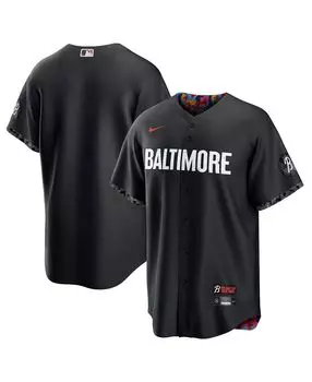 Мужская черная майка Baltimore Orioles 2023 City Connect Replica Nike