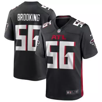 Мужская черная майка для пенсионера Keith Brooking Atlanta Falcons Game Nike