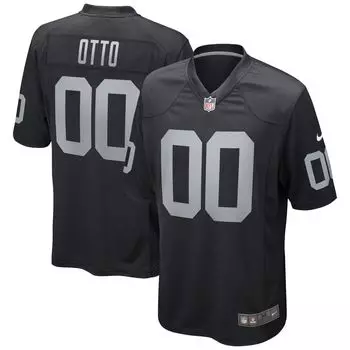 Мужская черная майка для пенсионеров Джима Отто Las Vegas Raiders Game Nike