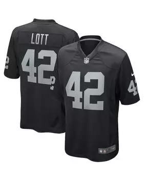 Мужская черная майка игрока пенсионера Ronnie Lott Las Vegas Raiders Game Nike