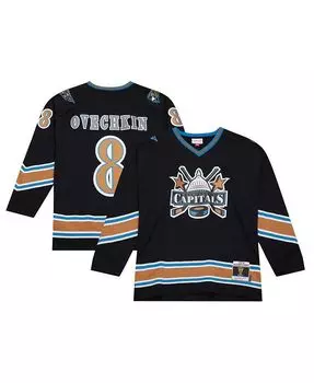 Мужская черная майка игрока "Вашингтон Кэпиталз" 2005/06 "Александр Овечкин" Blue Line Mitchell & Ness, черный