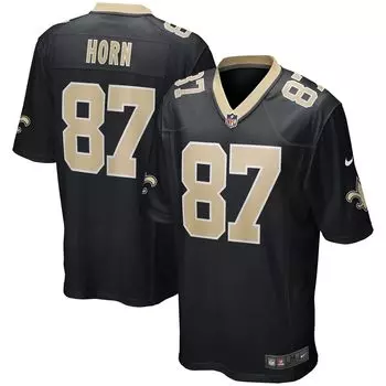 Мужская черная майка игрока в отставке с Джо Хорном New Orleans Saints Game Nike