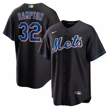 Мужская черная майка Майка Хэмптона New York Mets 2022 - альтернативная реплика Nike