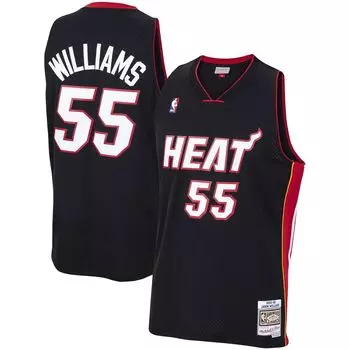 Мужская черная майка Mitchell & Ness Jason Williams Miami Heat 2005-06 Hardwood Classics Swingman