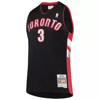 Мужская черная майка Mitchell & Ness Kyle Lowry Toronto Raptors Hardwood Classics Swingman
