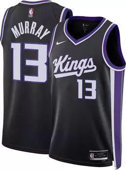 Мужская черная майка Nike Sacramento Kings Keegan Murray #13 Dri-FIT Swingman