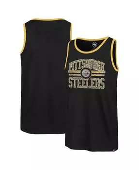 Мужская черная майка Pittsburgh Steelers Winger Franklin '47 Brand
