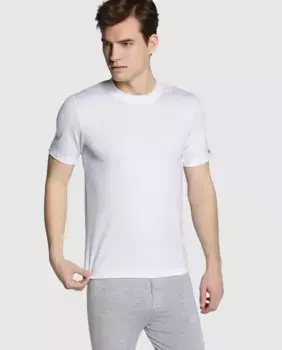 Мужская черная майка с коротким рукавом Thermoimpulse Impetus, белый