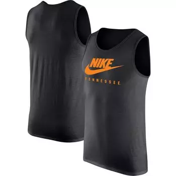 Мужская черная майка с круглым вырезом Nike Tennessee Volunteers Futura Performance