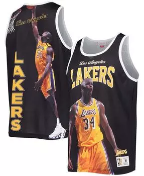 Мужская черная майка Shaquille O'Neal Los Angeles Lakers Hardwood Classics Player Mitchell & Ness, черный