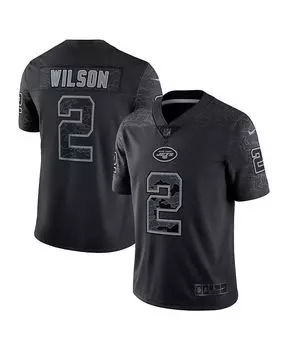 Мужская черная майка Zach Wilson New York Jets RFLCTV Limited Nike, черный