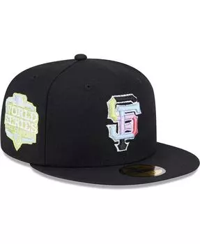 Мужская черная многоцветная шляпа San Francisco Giants 59FIFTY с приталенной кепкой New Era