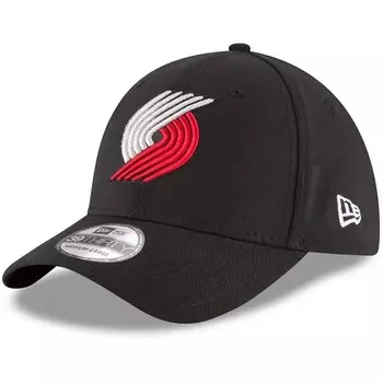 Мужская черная мужская кепка New Era Portland Trail Blazers Team Classic 39THIRTY Flex Hat, цвет Trb Black
