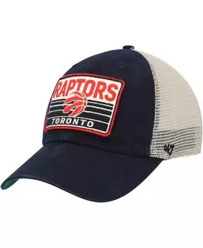 Мужская черная натуральная бейсболка Toronto Raptors Four Stroke Clean Up Snapback '47 Brand