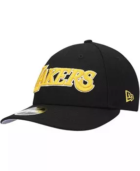 Мужская черная низкопрофильная приталенная кепка Los Angeles Lakers Team 59FIFTY New Era, черный