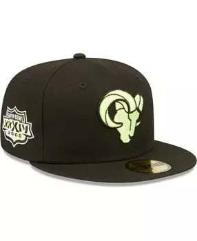 Мужская черная облегающая шляпа Los Angeles Rams Super Bowl XXXIV Summer Pop 59FIFTY New Era