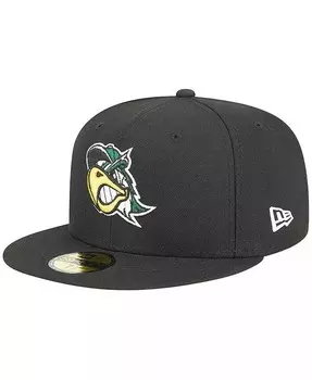 Мужская черная облегающая шляпа South Bend Cubs Theme Nights South Bend Silver Hawks 59FIFTY New Era, черный