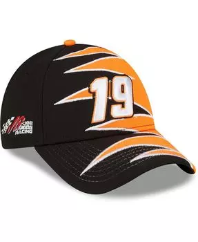 Мужская черная, оранжевая регулируемая шляпа Martin Truex Jr 9FORTY с зигзагом Snapback New Era