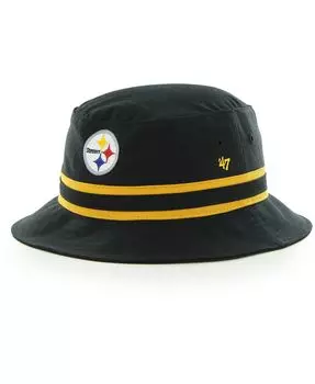 Мужская черная панама в полоску '47 Pittsburgh Steelers '47 Brand